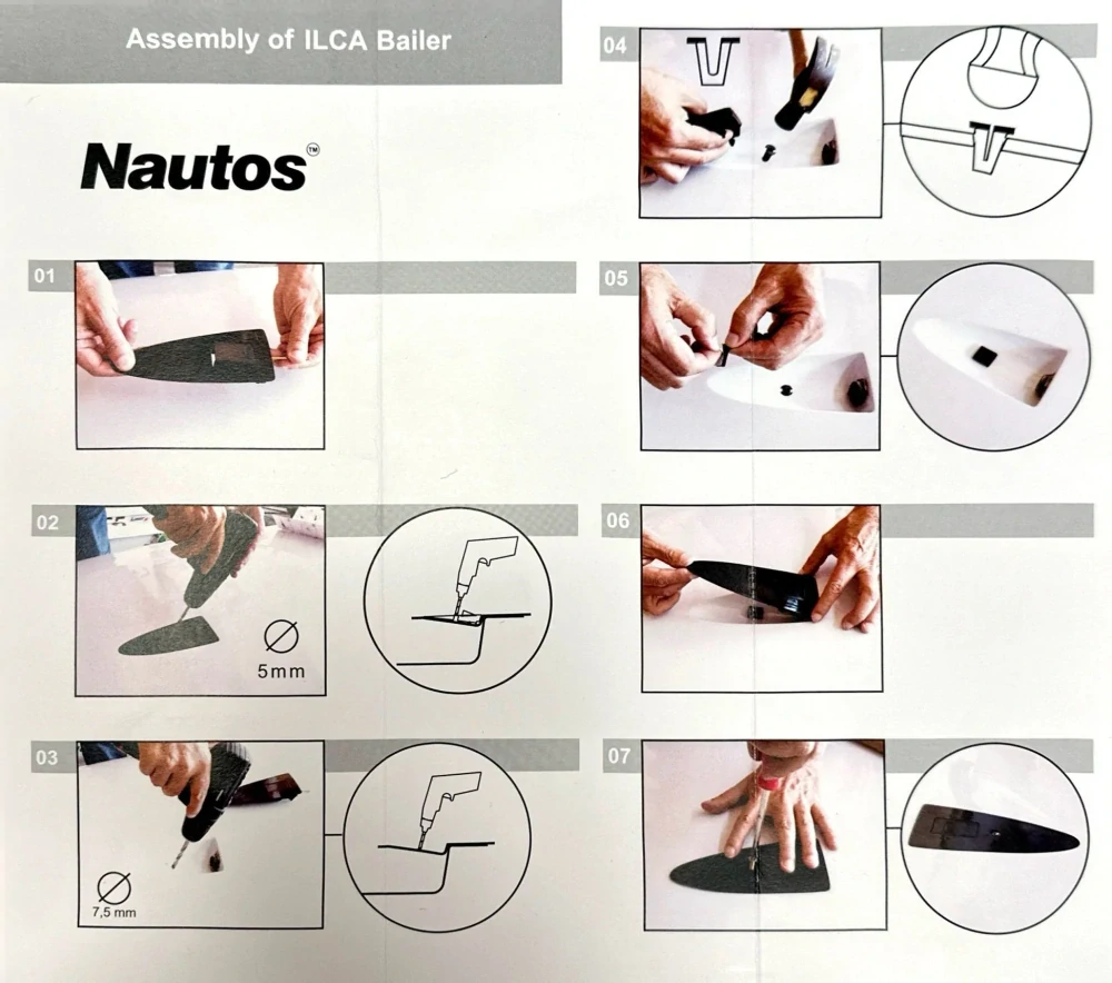 ILCA Vypouštěcí mechanismus Laser - Self Bailer