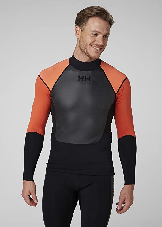 unisex neoprenový top - WATERWEAR TOP - oranžovočerný