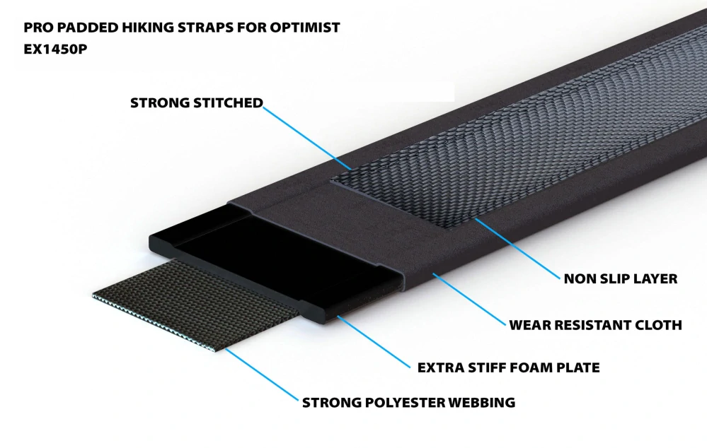 vyvažovací popruh Optimist PRO - Optimist padded hiking straps PRO Optiparts